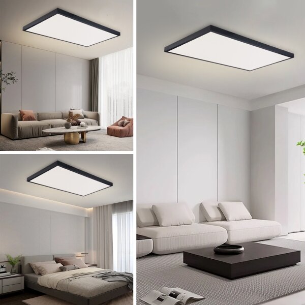Brilagi - Plafoniera da bagno FRAME LED/96W/230V 120x60 cm IP44 nera