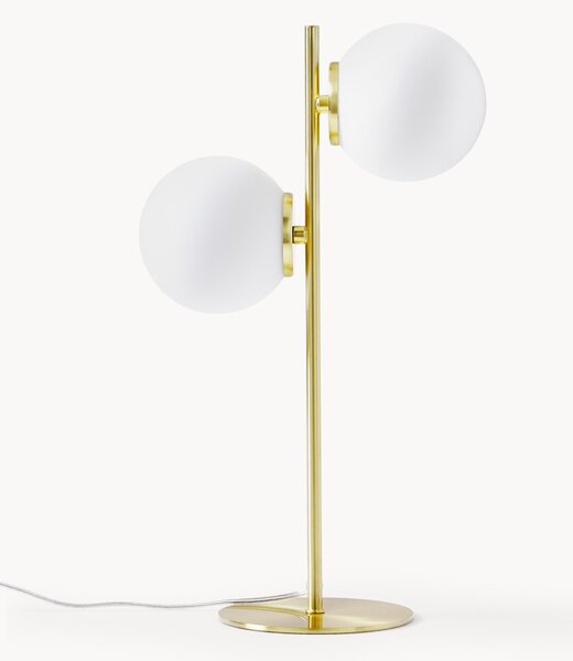 Lampada da tavolo in vetro opale Atlanta