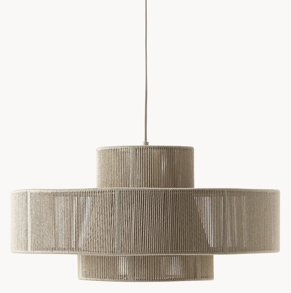Lampada a sospensione grande in fili di lino Lace