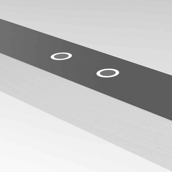 Steinhauer Lampada LED a sospensione Bande, 150 cm, up/down, acciaio, CCT, dimmerabile, Alluminio / Grigio / Zincato, Soggiorno / Sala da pranzo, Metallo, Moderno