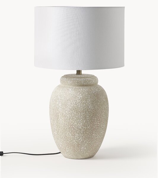 Lampada da tavolo grande con base in ceramica Bodhi
