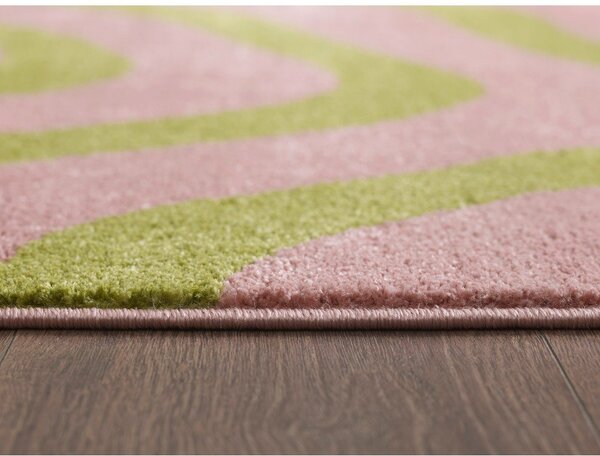 Tappeto verde/rosa 160x230 cm Aurora – ESTE