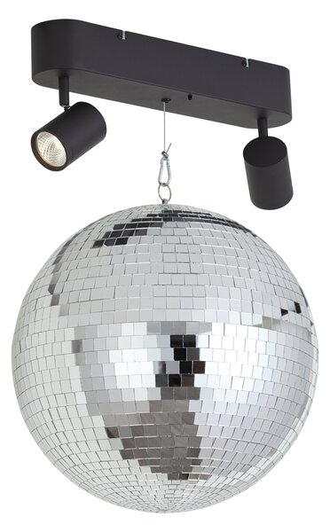 Lampada a sospensione retrò Discoball con LED a 2 luci e telecomando