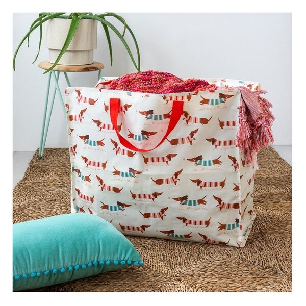 Organizer per vestiti in plastica riciclata 28x58x48 cm Sausage Dog – Rex London