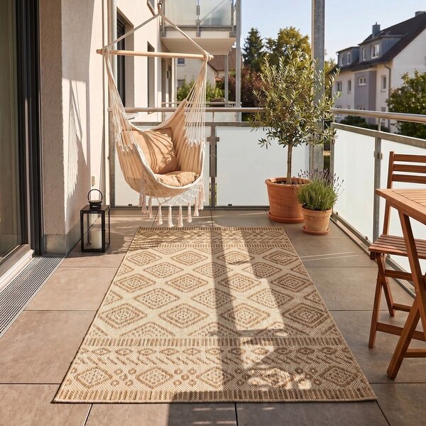 Tappeto da interno/esterno beige 60x100 cm Mira 1452 – Ayyildiz Carpets