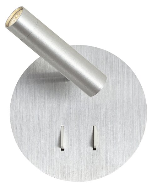 Lampada da Parete Moderna in Acciaio con LED e USB-C - Croft