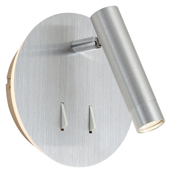 Lampada da Parete Moderna in Acciaio con LED e USB-C - Croft
