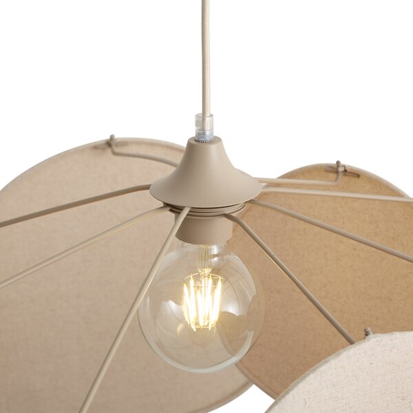 Japandi hanglamp beige 95cm - Organica