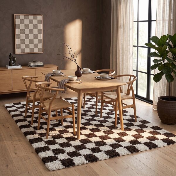 Tappeto marrone/color crema 160x230 cm Grida – ESTE