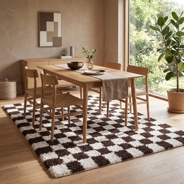 Tappeto marrone/color crema 160x230 cm Grida – ESTE
