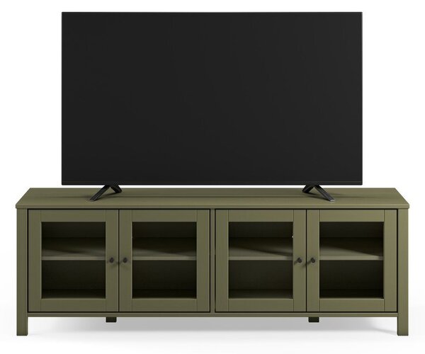 Mobile TV verde in pino massiccio 150x50x40 cm Alessandra – Marckeric