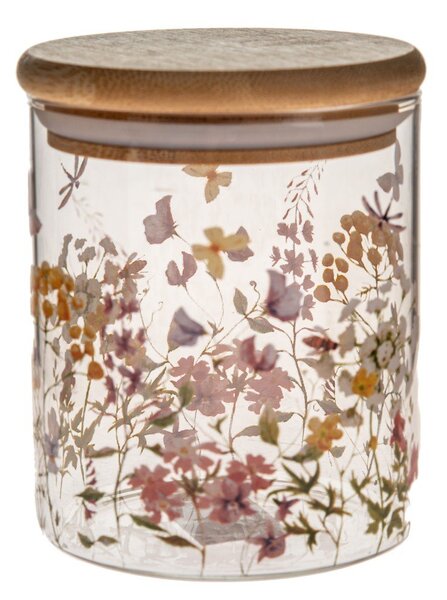 Contenitore per alimenti in vetro alimentare Flowers – Dakls