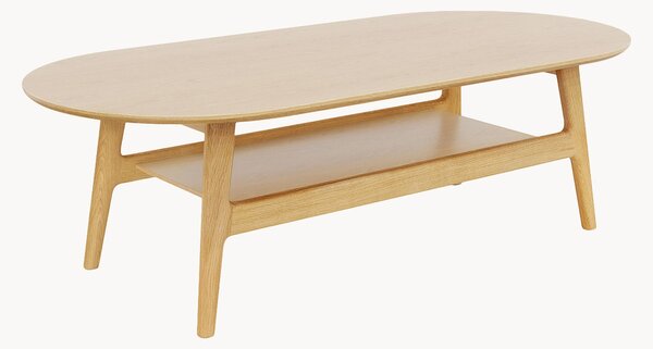 Tavolino ovale in legno Curved