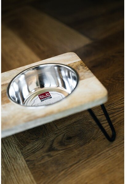 Set di ciotole con supporto in legno per cane Dog Fantasy – Plaček Pet Products