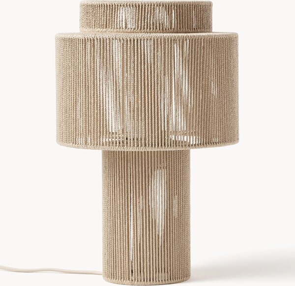 Lampada da tavolo con fili di lino Lace