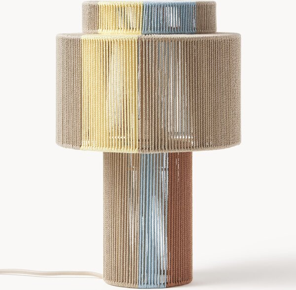 Lampada da tavolo con fili di lino Lace