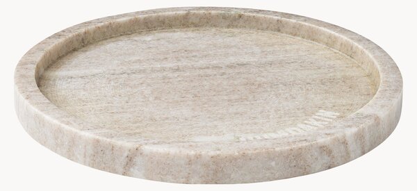 Vassoio rotondo in marmo Brown