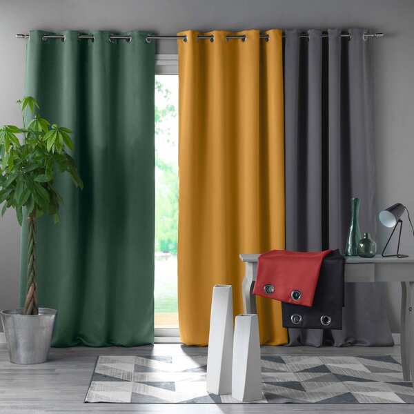 Tenda oscurante giallo ocra 135x240 cm Occult – douceur d'intérieur