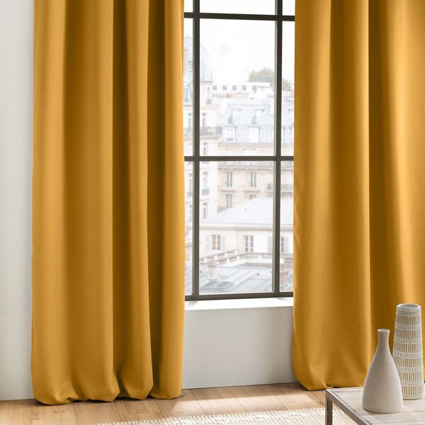 Tenda oscurante giallo ocra 135x240 cm Occult – douceur d'intérieur