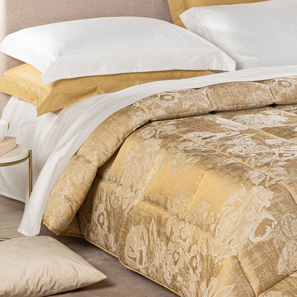 Trapunta MATRIMONIALE Rosier GOLD Raso Jacquard Caleffi