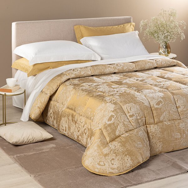Trapunta MATRIMONIALE Rosier GOLD Raso Jacquard Caleffi