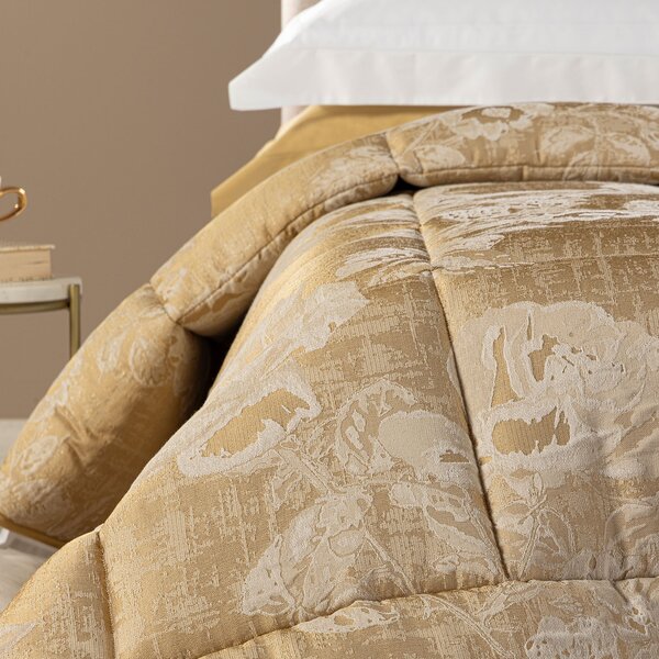 Trapunta MATRIMONIALE Rosier GOLD Raso Jacquard Caleffi
