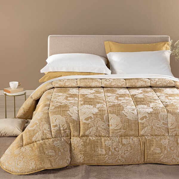 Trapunta MATRIMONIALE Rosier GOLD Raso Jacquard Caleffi