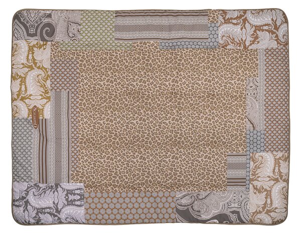 Plaid Scaldotto 130X170 Panther SAFARI Cotone Pettinato Caleffi