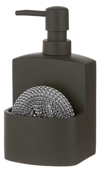 Dispenser per sapone grigio scuro in poliresina 250 ml Essentials – Ladelle