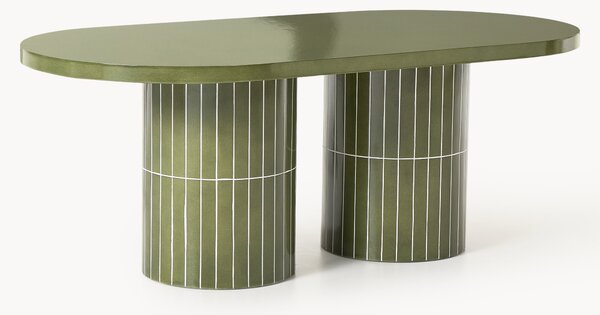 Tavolo ovale da giardino Saya, 200 x 100 cm