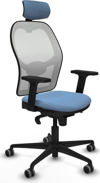 Sedia da ufficio con poggiatesta Piqueras y Crespo 2D036G2 Blu cielo