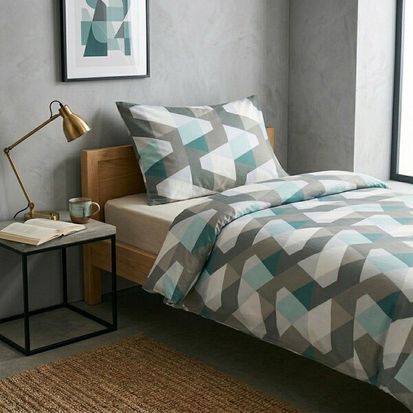 Set copripiumino e federa in cotone per letto singolo 140x200 cm Leopold – Cotton House