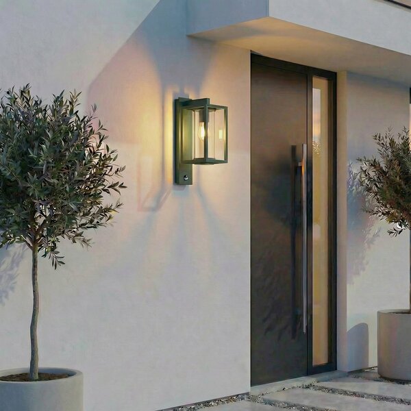Lampade da esterno Lucande, Ferda, dimmerabile, Verde, Terrazza, Alluminio, Moderno