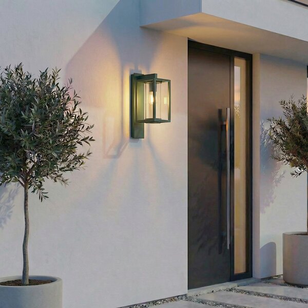 Lampade da esterno Lucande, Ferda, dimmerabile, Verde, Terrazza, Alluminio, Moderno