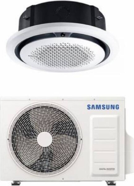 Samsung Climatizzatore a Cassetta Circolare 360 36000 btu Monosplit Condizionatore con Pompa di Calore Classe A++/A+ (Unit Interna + Unit Estern