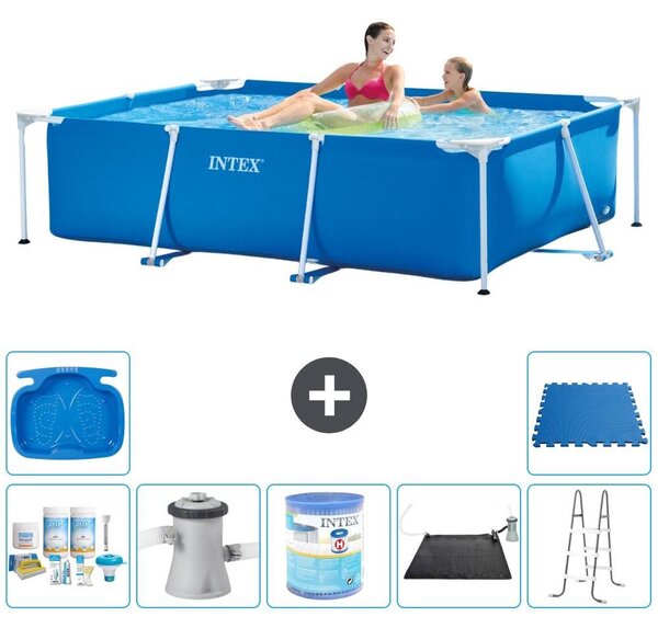 Piscina fuori terra rettangolare - 220x150x60 cm - 8 pezzi - Modello S40034