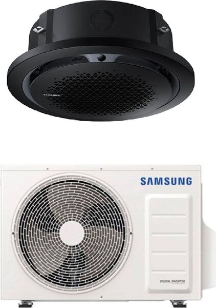 Samsung Climatizzatore a Cassetta Circolare 360 36000 btu Monosplit Condizionatore con Pompa di Calore Classe A++/A+ (Unit Interna + Unit Estern