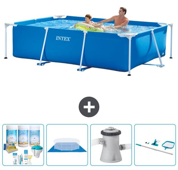 Piscina fuori terra rettangolare - 260x160x65 cm - 5 pezzi - Modello S20827