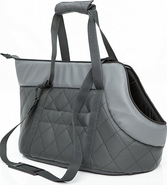 Borsa da trasporto per cani -20x42x22 cm- morbida imbottita, lavabile, con maniglia di trasporto
