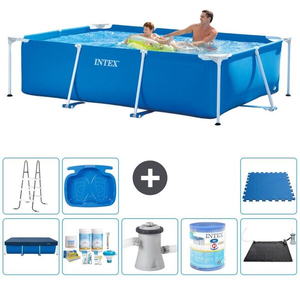 Piscina fuori terra rettangolare - 260x160x65 cm - 9 pezzi - Modello S40111