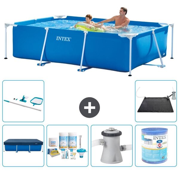 Piscina fuori terra rettangolare - 260x160x65 cm - 7 pezzi - Modello S40076