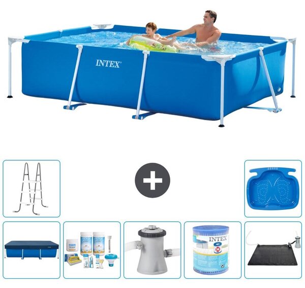 Piscina fuori terra rettangolare - 260x160x65 cm - 8 pezzi - Modello S30084