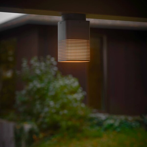 Nordlux Faretto da esterno Sidara Seaside, antracite, IP54, E27 Sidara, dimmerabile, Alluminio / Grigio / Zincato, Alluminio, Moderno, Plafoniera
