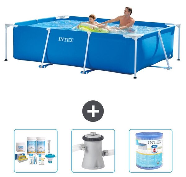 Piscina fuori terra rettangolare - 260x160x65 cm - 4 pezzi - Modello S30066