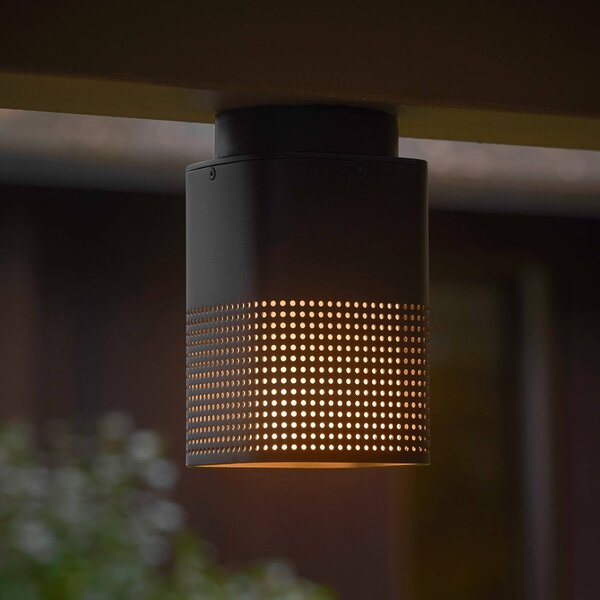 Nordlux Faretto da esterno Sidara Seaside, nero, IP54, E27 Sidara, dimmerabile, Nero, Alluminio, Moderno, Plafoniera