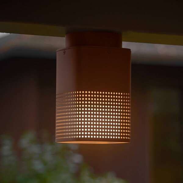 Nordlux Faretto da esterno Sidara Seaside marrone metallizzato, IP54, E27 Sidara, dimmerabile, Marrone / Ruggine, Alluminio, Moderno, Plafoniera