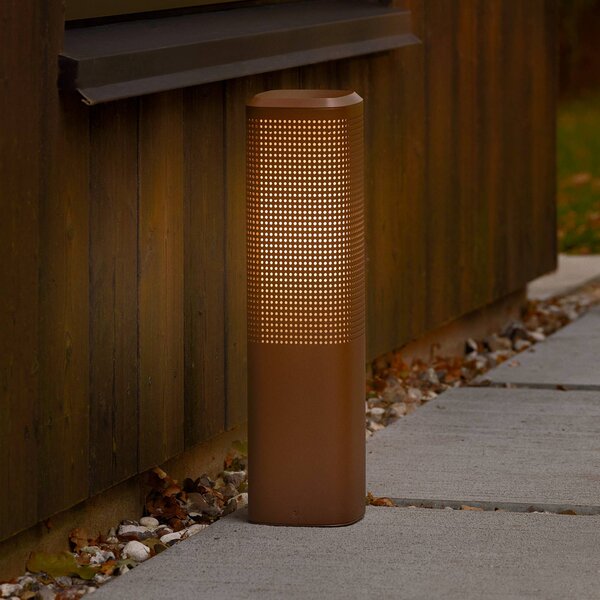 Nordlux Lampione da giardino Sidara, dimmerabile, Marrone / Ruggine, Alluminio, Moderno, Lampada da esterni