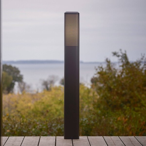 Nordlux Lampione Sidara 95 Seaside, nero, alluminio, IP44, E27 Sidara, dimmerabile, Nero, Alluminio, Moderno
