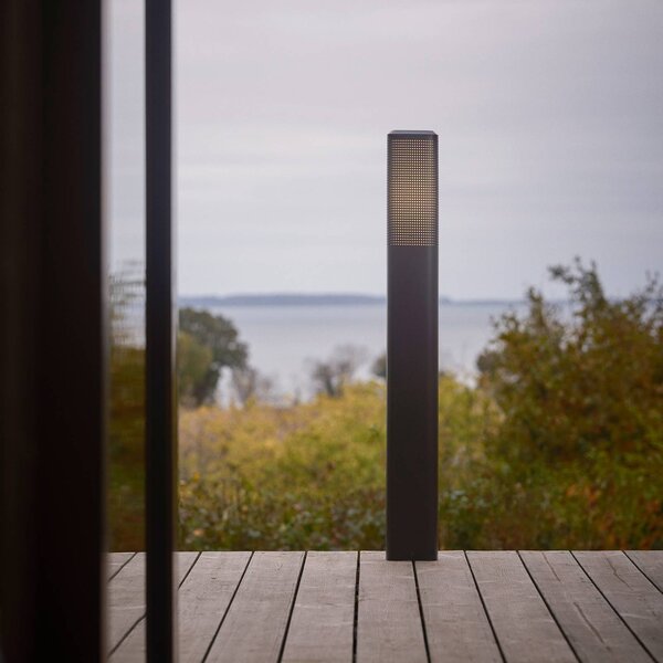 Nordlux Lampione Sidara 95 Seaside, nero, alluminio, IP44, E27 Sidara, dimmerabile, Nero, Alluminio, Moderno