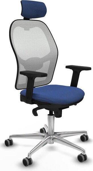 Sedia da ufficio con poggiatesta Piqueras y Crespo 2D086G2 Blu navy